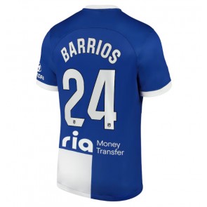 Atletico Madrid Pablo Barrios #24 Gostujuci Dres 2023-24 Kratak Rukavima